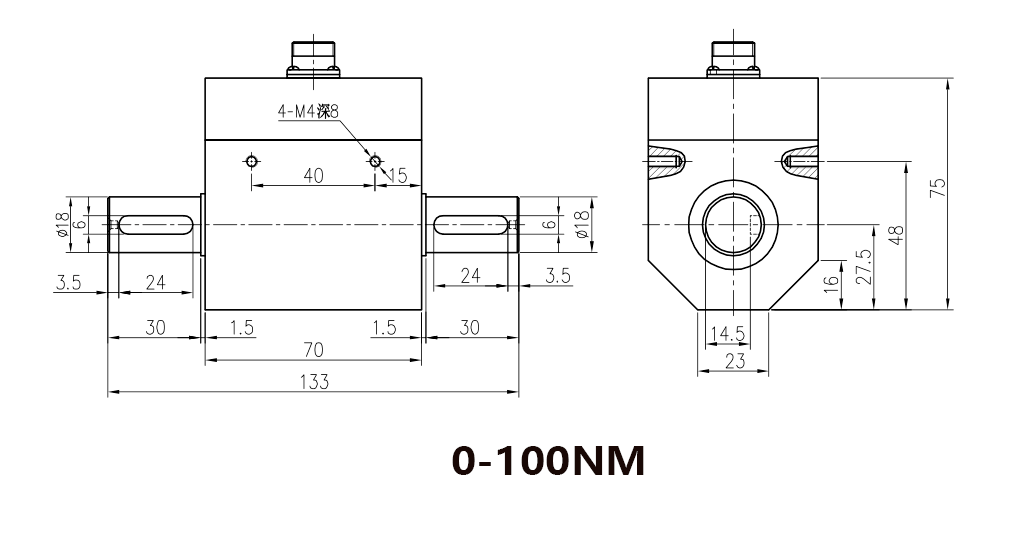 NJL-303扭矩尺寸圖